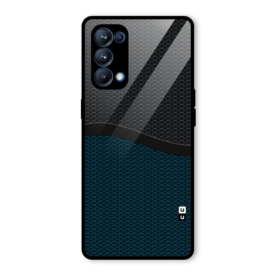Classy Rugged Bicolor Glass Back Case for Oppo Reno5 Pro 5G
