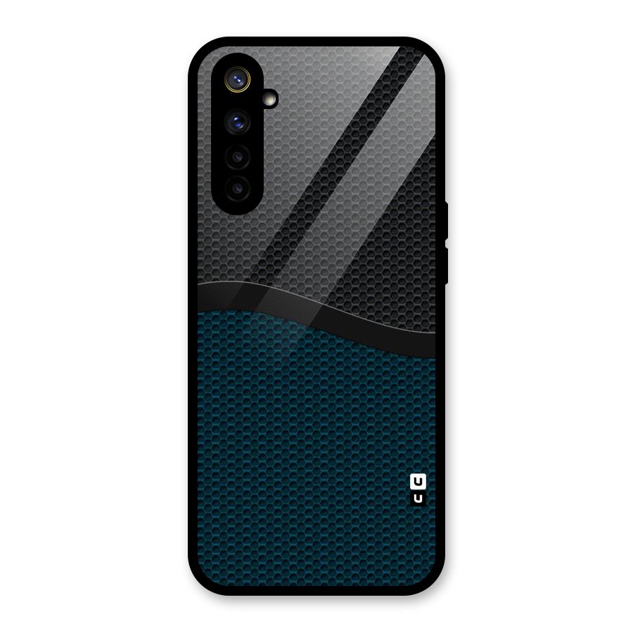 Classy Rugged Bicolor Glass Back Case for Realme 6i
