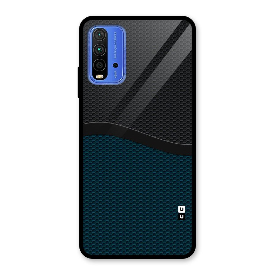 Classy Rugged Bicolor Glass Back Case for Redmi 9 Power