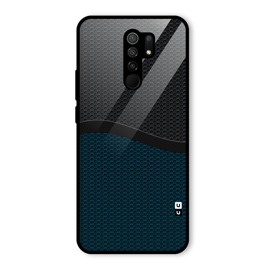 Classy Rugged Bicolor Glass Back Case for Redmi 9 Prime