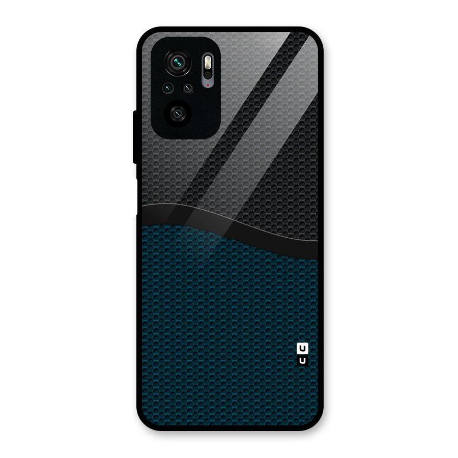 Classy Rugged Bicolor Glass Back Case for Redmi Note 10S