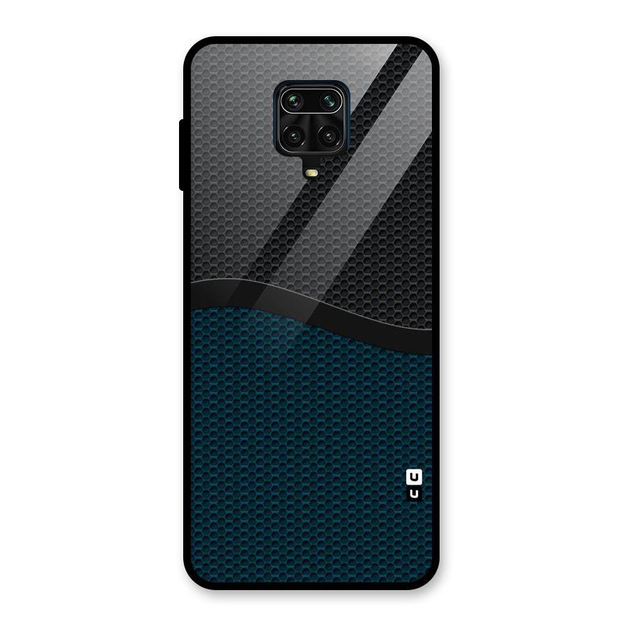 Classy Rugged Bicolor Glass Back Case for Redmi Note 9 Pro Max