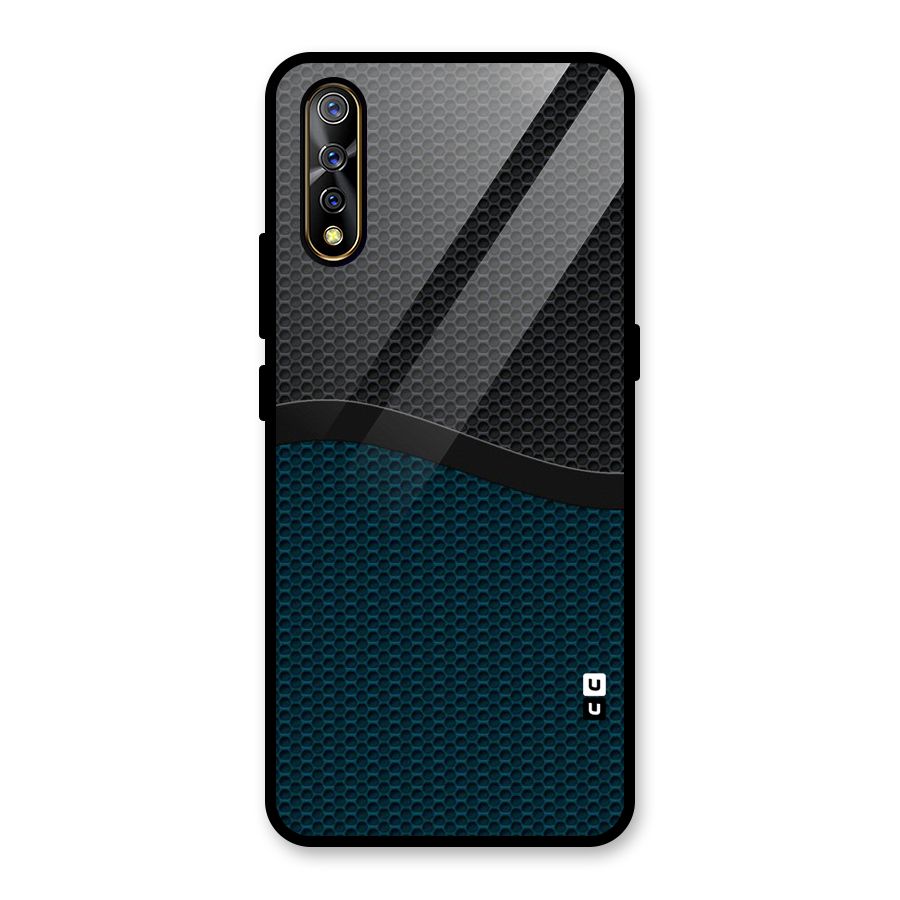 Classy Rugged Bicolor Glass Back Case for Vivo S1