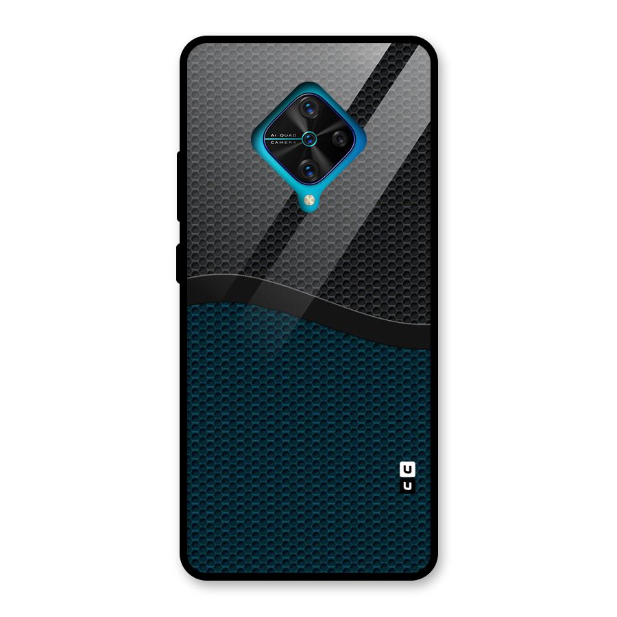 Classy Rugged Bicolor Glass Back Case for Vivo S1 Pro