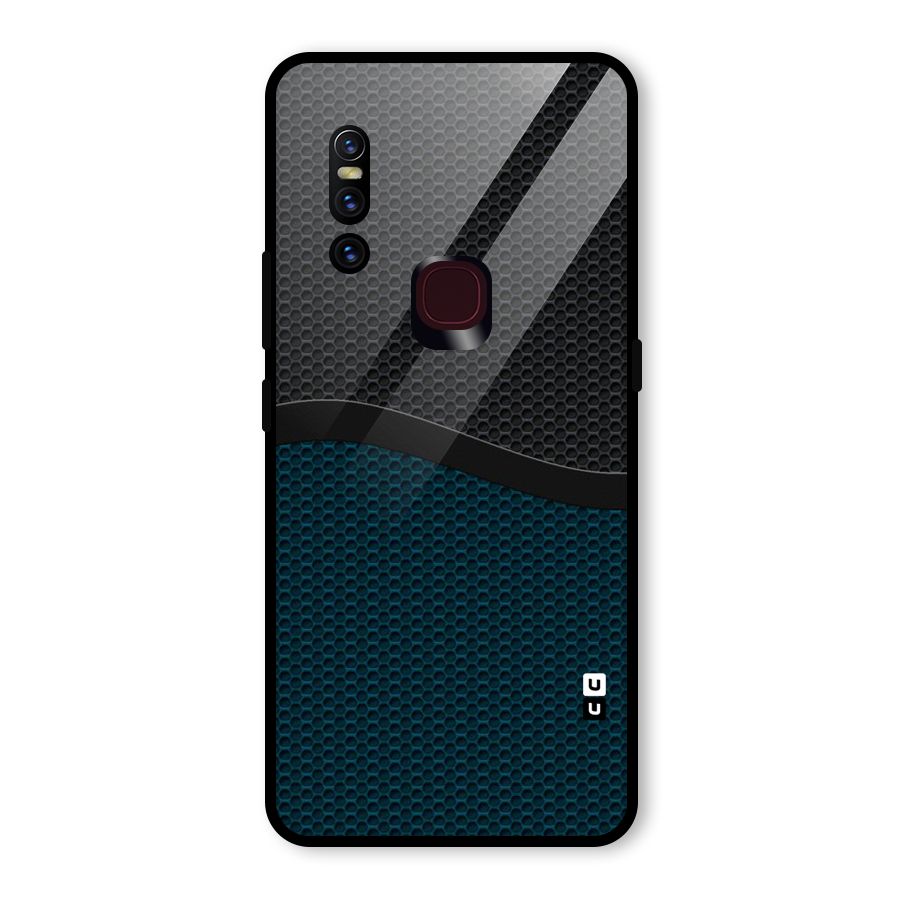 Classy Rugged Bicolor Glass Back Case for Vivo V15