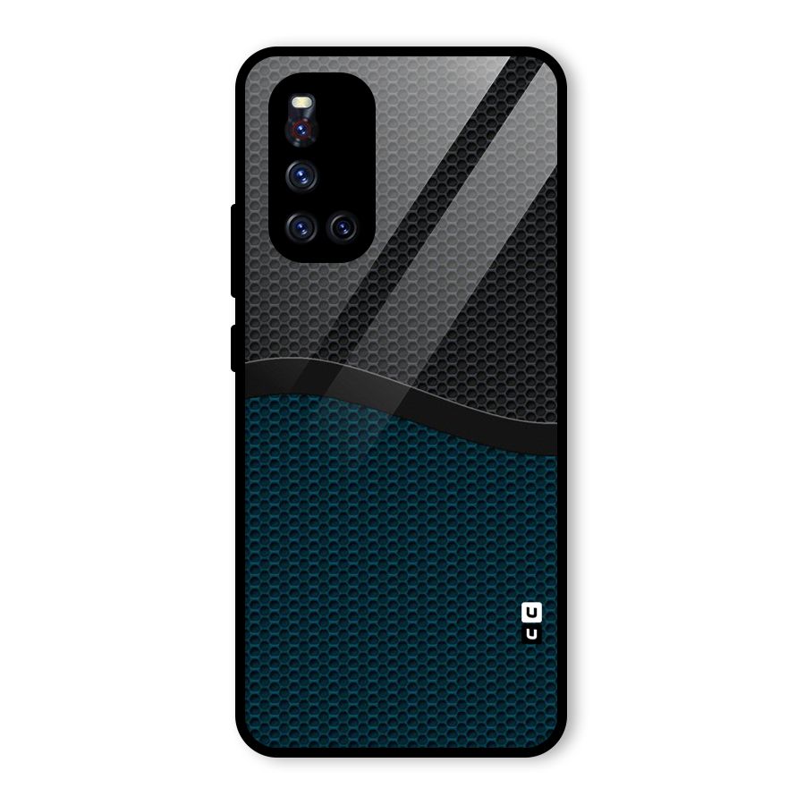 Classy Rugged Bicolor Glass Back Case for Vivo V19