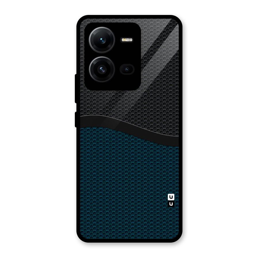Classy Rugged Bicolor Glass Back Case for Vivo V25