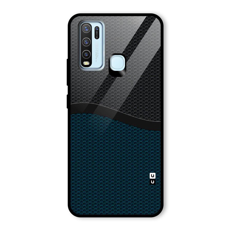 Classy Rugged Bicolor Glass Back Case for Vivo Y50