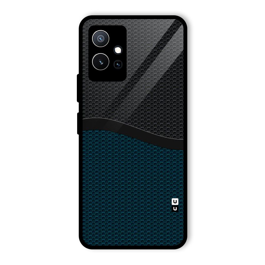 Classy Rugged Bicolor Glass Back Case for Vivo Y75 5G