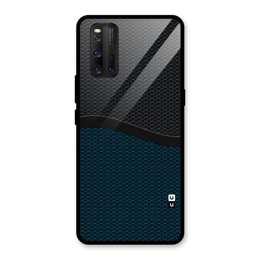 Classy Rugged Bicolor Glass Back Case for Vivo iQOO 3