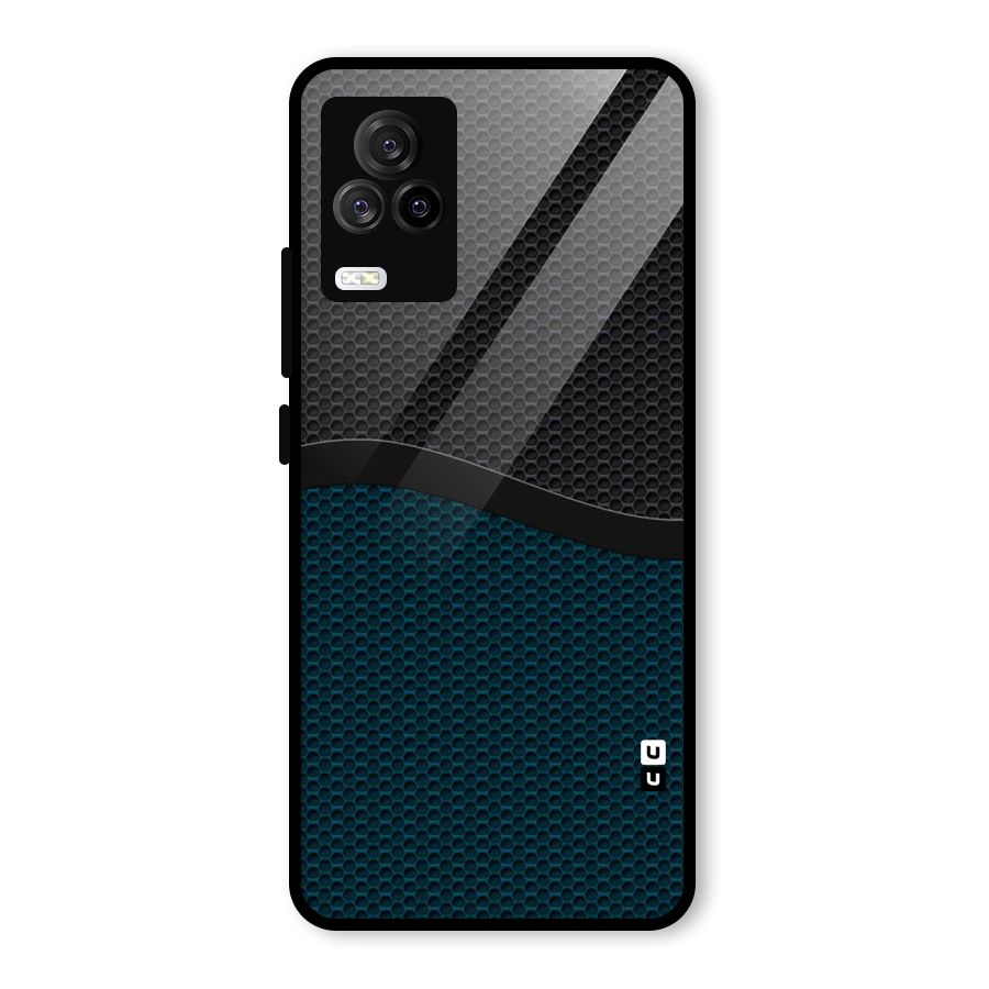 Classy Rugged Bicolor Glass Back Case for Vivo iQOO 7 Legend 5G