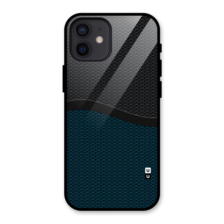 Classy Rugged Bicolor Glass Back Case for iPhone 12