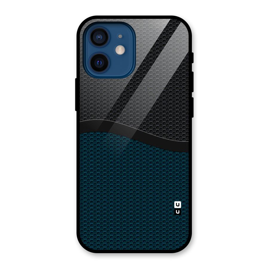 Classy Rugged Bicolor Glass Back Case for iPhone 12 Mini