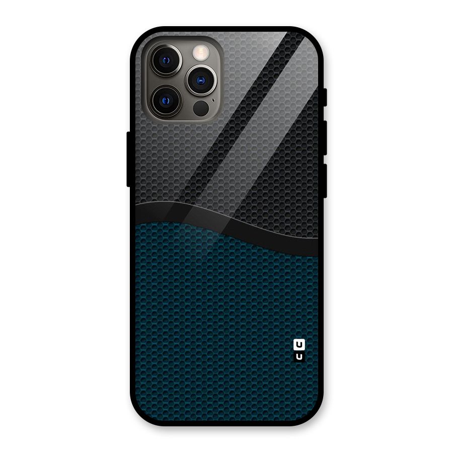 Classy Rugged Bicolor Glass Back Case for iPhone 12 Pro