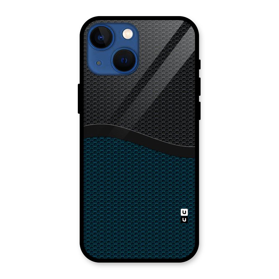 Classy Rugged Bicolor Glass Back Case for iPhone 13 Mini