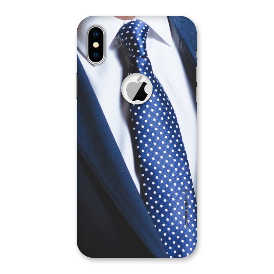 Classy Tie Back Case for iPhone X Logo Cut