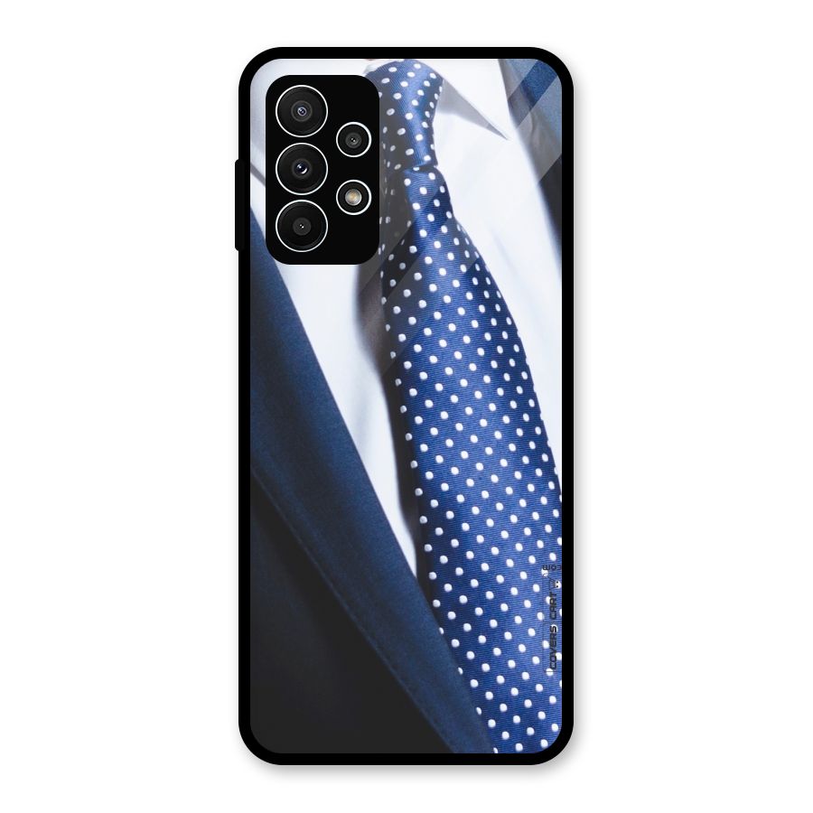 Classy Tie Glass Back Case for Galaxy A23