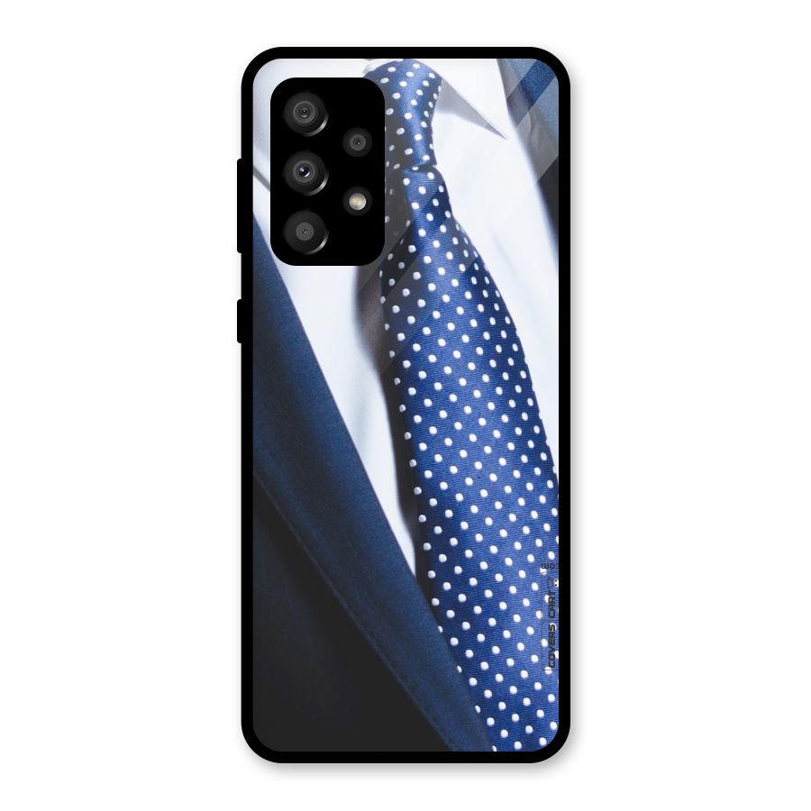 Classy Tie Glass Back Case for Galaxy A32