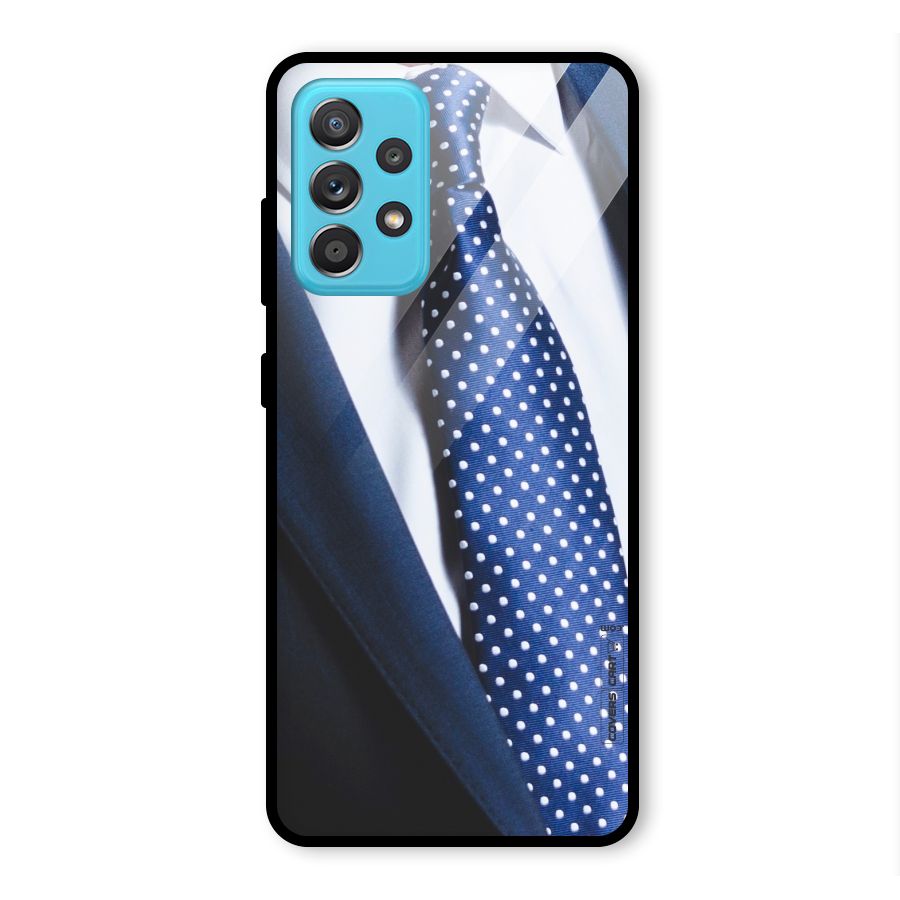 Classy Tie Glass Back Case for Galaxy A52