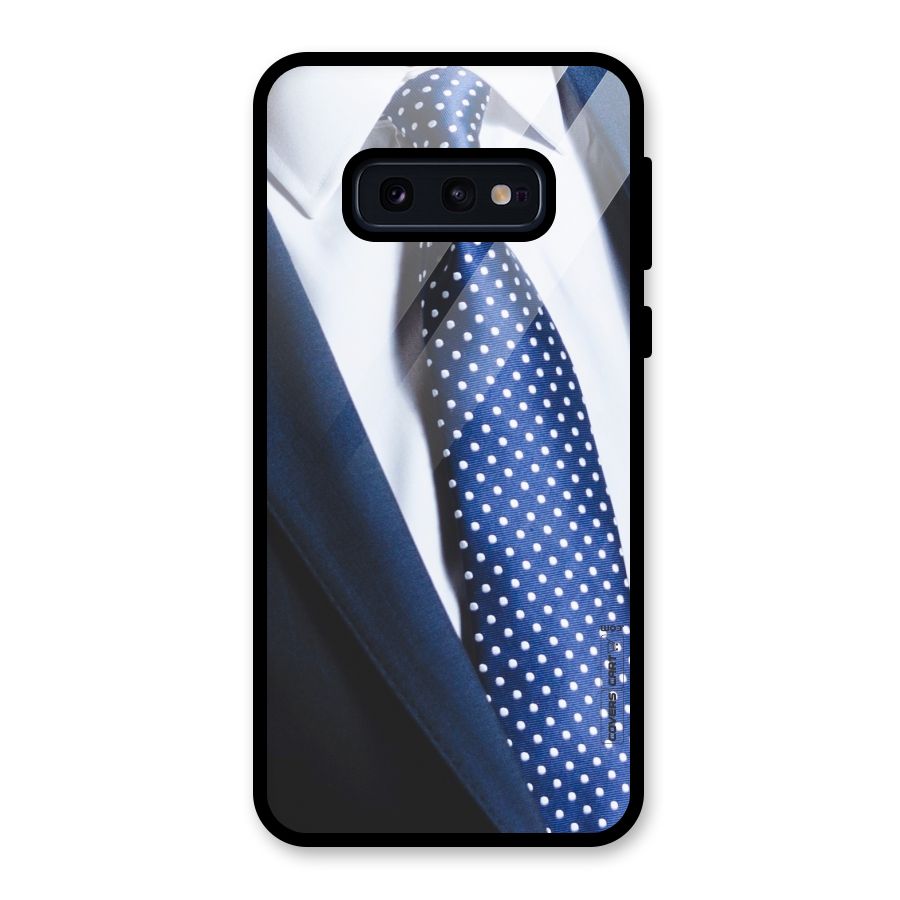 Classy Tie Glass Back Case for Galaxy S10e