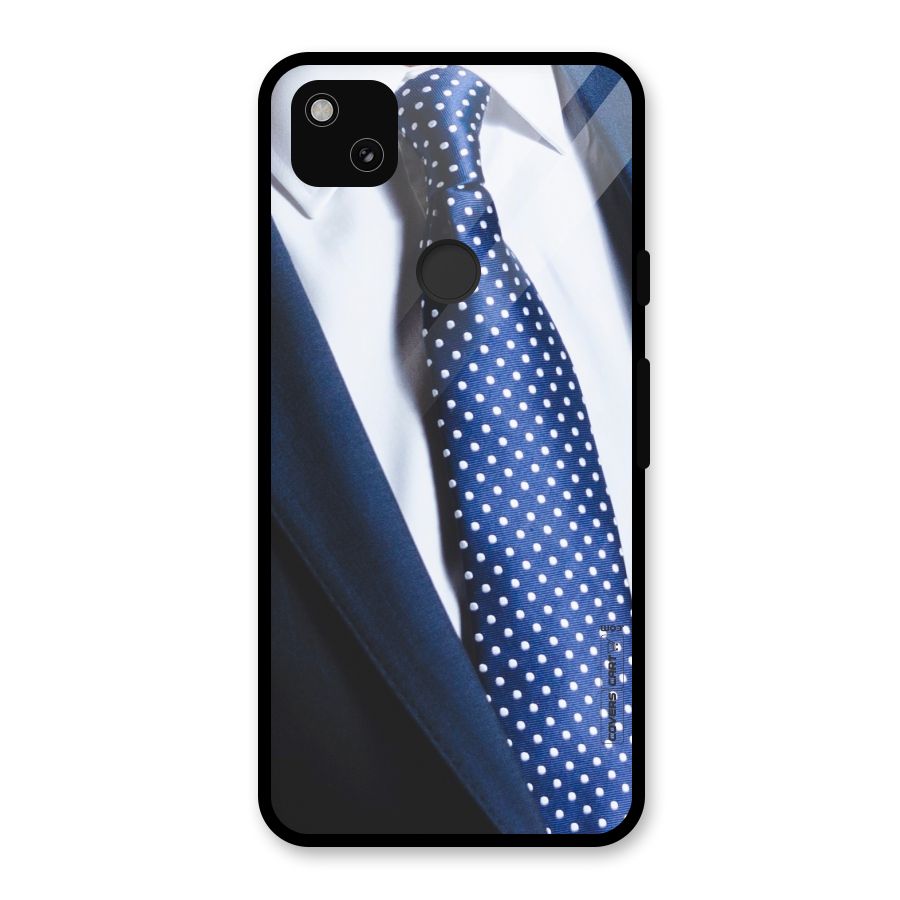 Classy Tie Glass Back Case for Google Pixel 4a