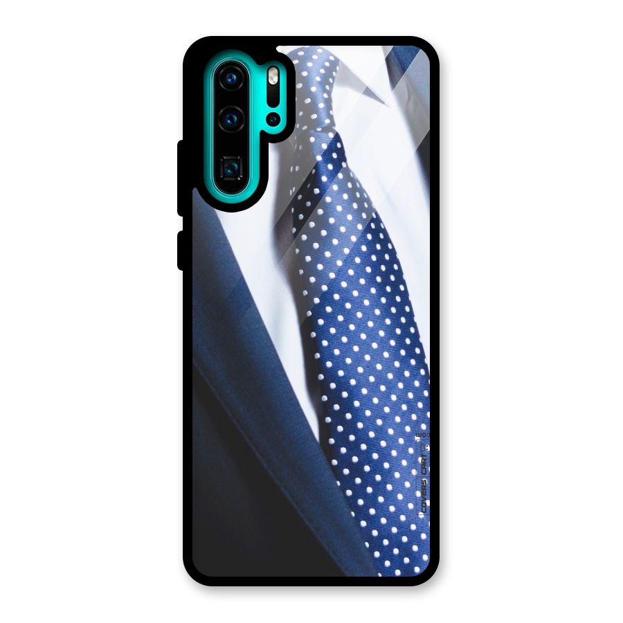 Classy Tie Glass Back Case for Huawei P30 Pro