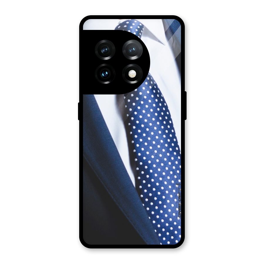 Classy Tie Glass Back Case for OnePlus 11