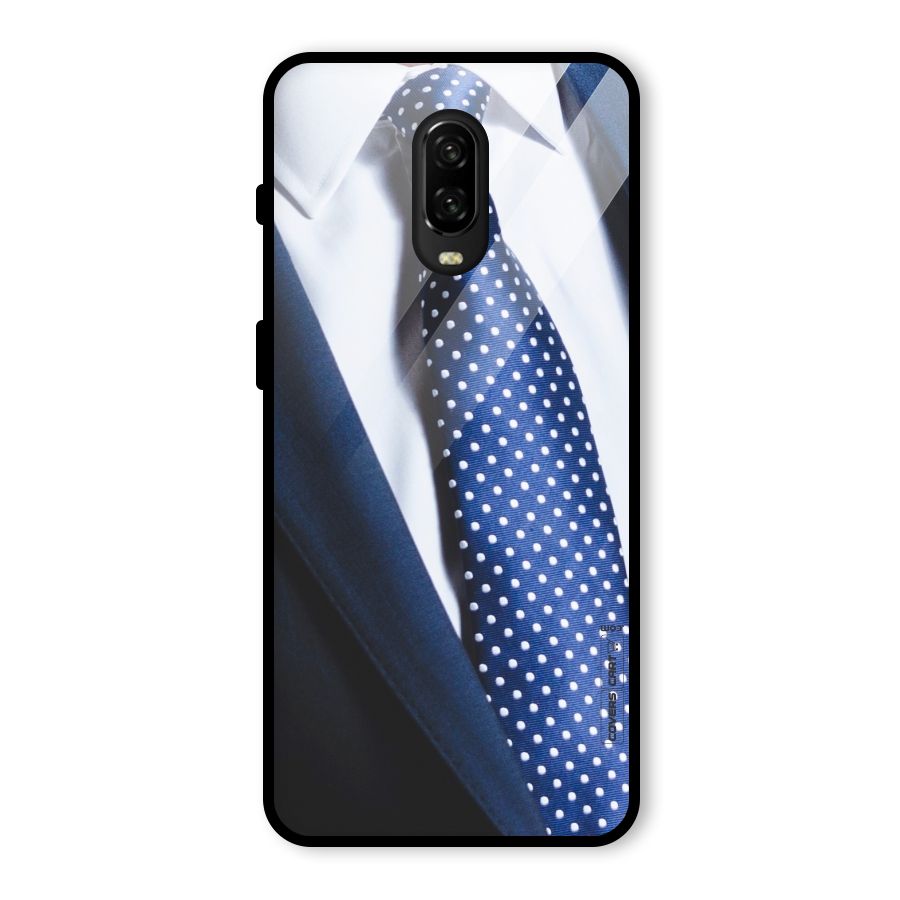 Classy Tie Glass Back Case for OnePlus 6T