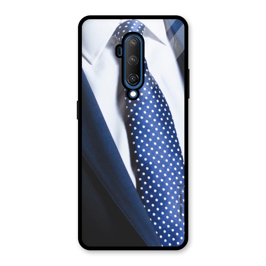 Classy Tie Glass Back Case for OnePlus 7T Pro
