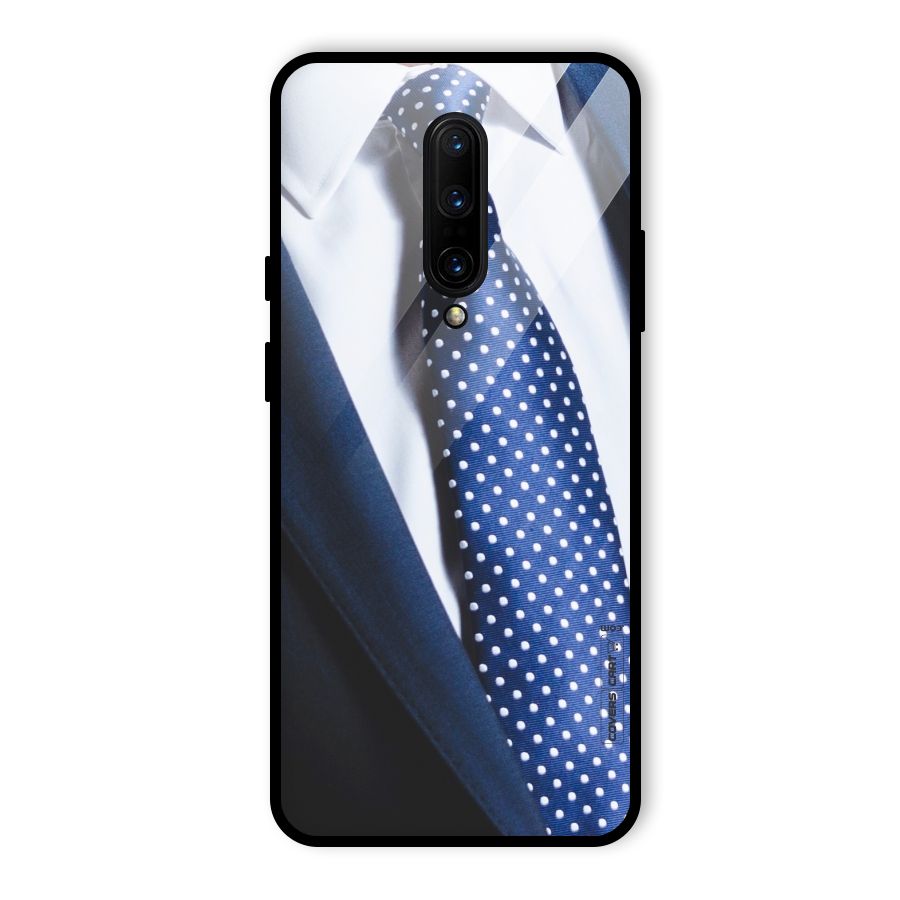 Classy Tie Glass Back Case for OnePlus 7 Pro