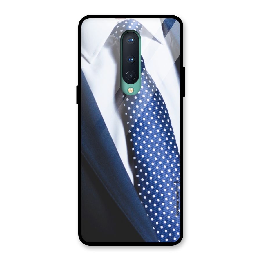 Classy Tie Glass Back Case for OnePlus 8