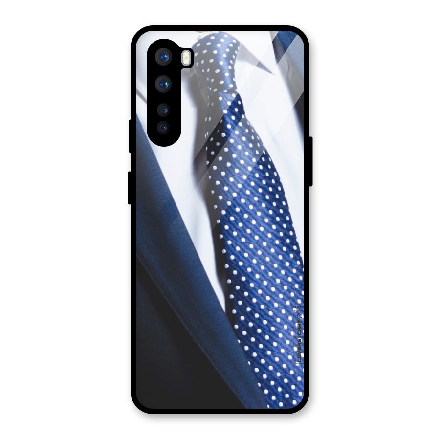 Classy Tie Glass Back Case for OnePlus Nord
