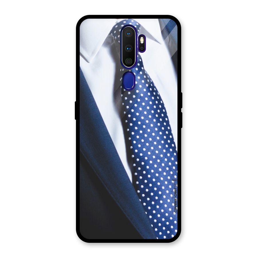 Classy Tie Glass Back Case for Oppo A9 (2020)