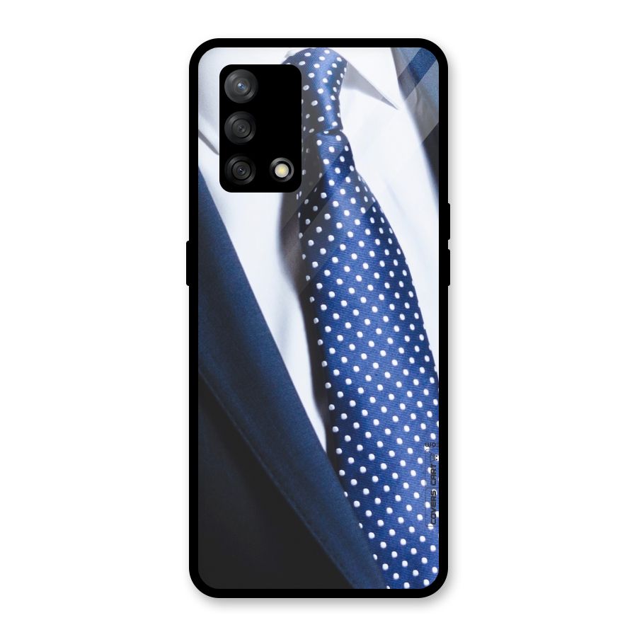 Classy Tie Glass Back Case for Oppo F19