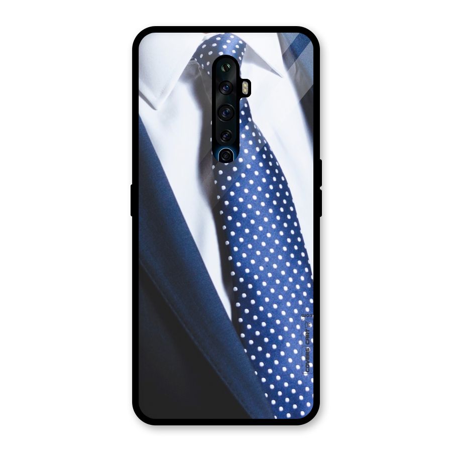 Classy Tie Glass Back Case for Oppo Reno2 F