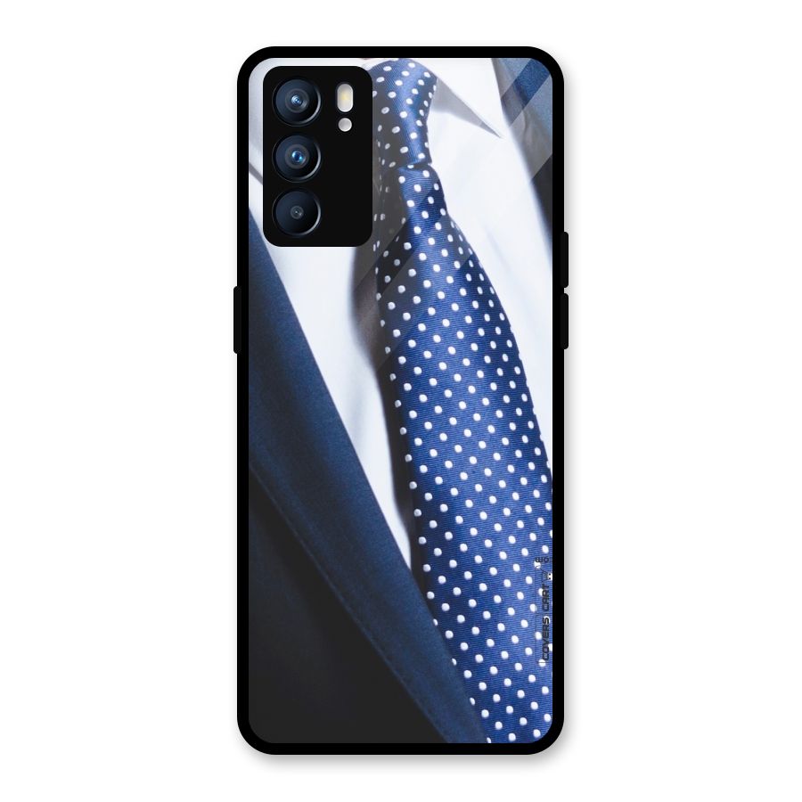 Classy Tie Glass Back Case for Oppo Reno6 5G