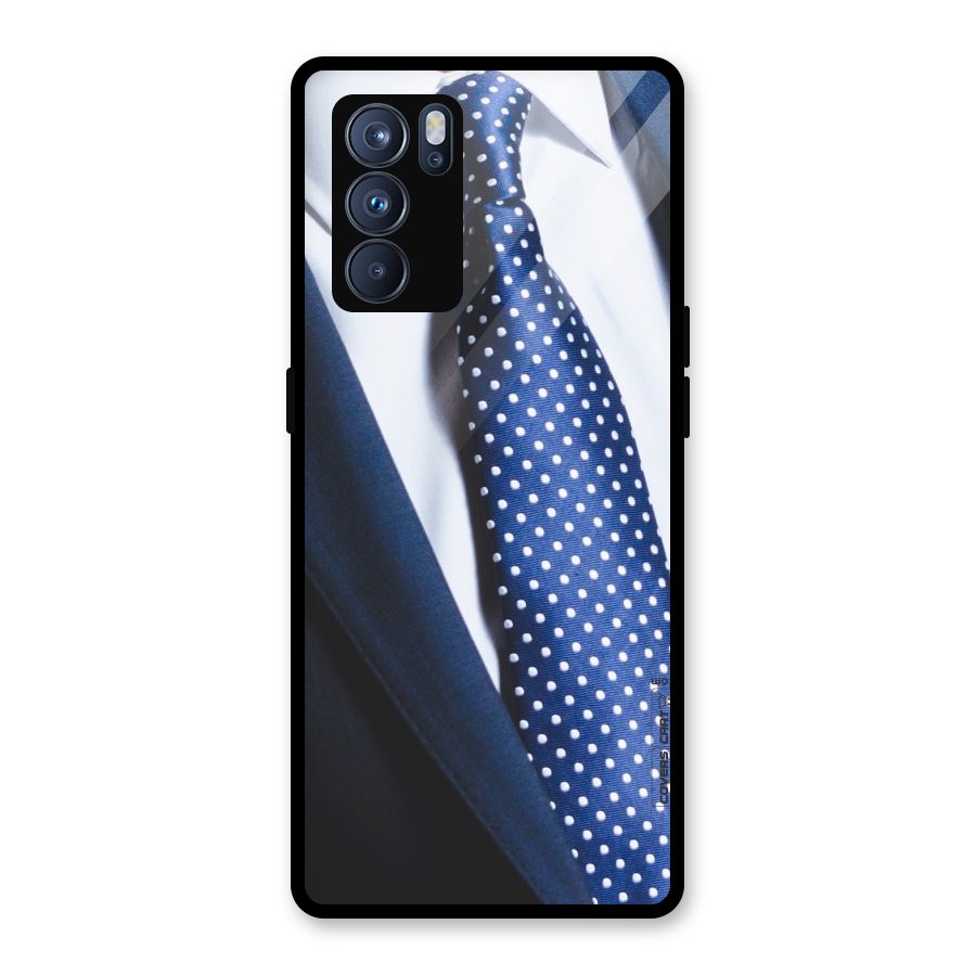 Classy Tie Glass Back Case for Oppo Reno6 Pro 5G