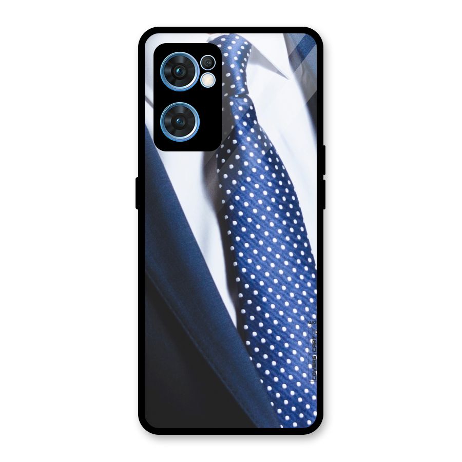 Classy Tie Glass Back Case for Oppo Reno7 5G