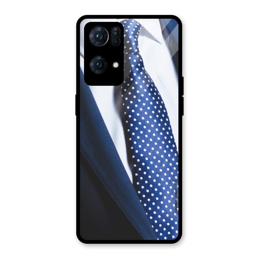 Classy Tie Glass Back Case for Oppo Reno7 Pro 5G