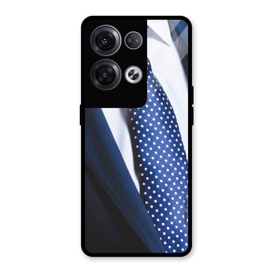 Classy Tie Glass Back Case for Oppo Reno8 Pro 5G