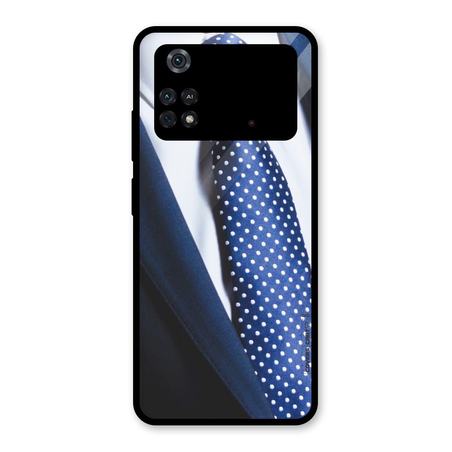 Classy Tie Glass Back Case for Poco M4 Pro 4G