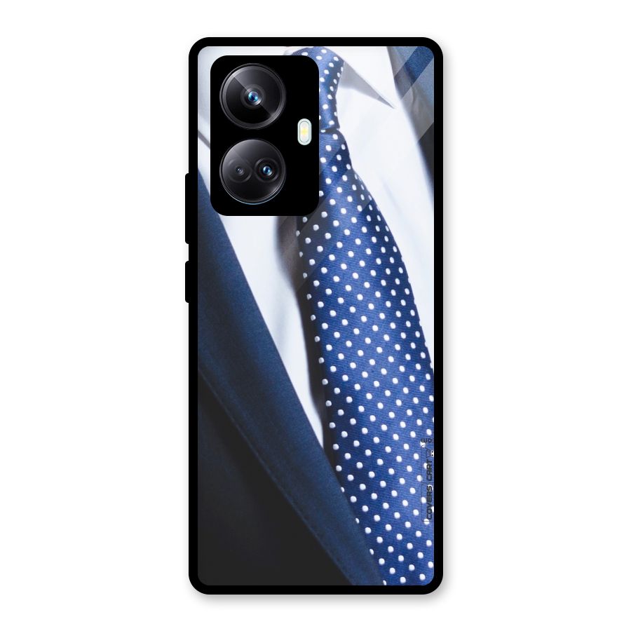 Classy Tie Glass Back Case for Realme 10 Pro Plus