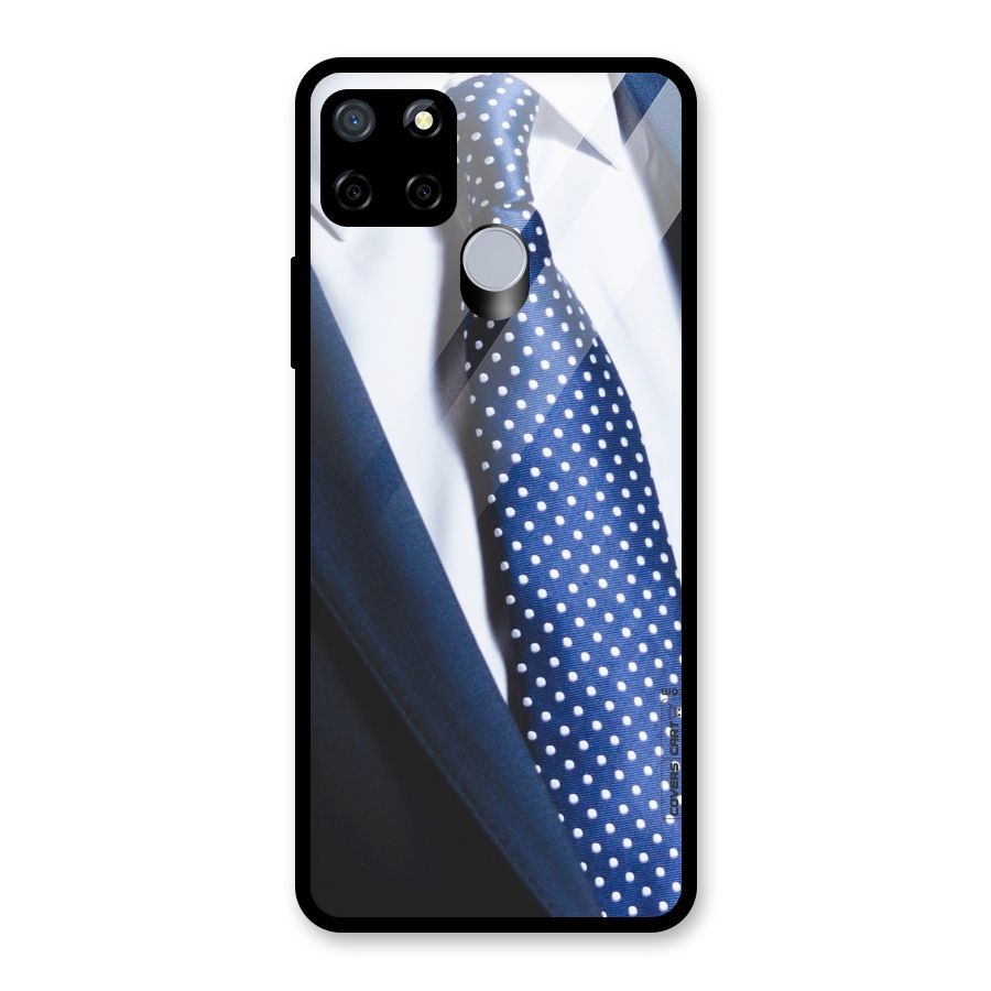 Classy Tie Glass Back Case for Realme C15