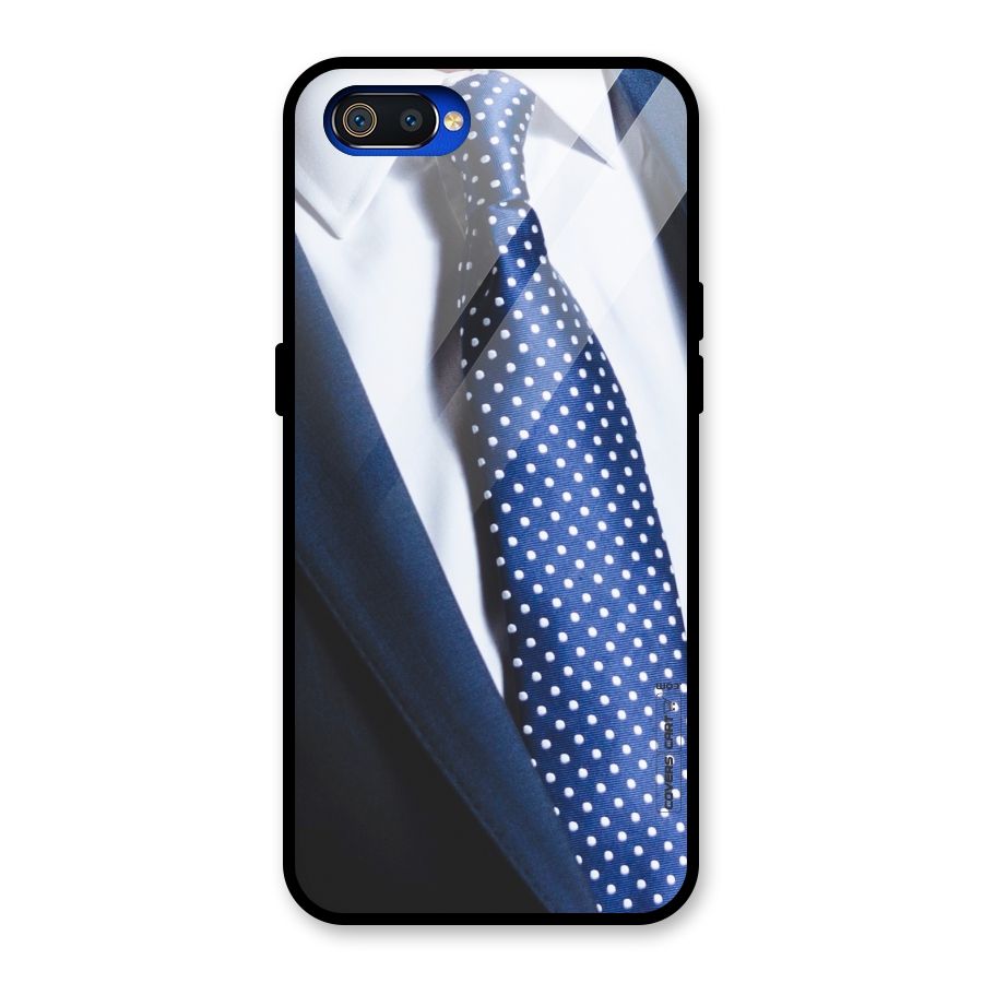 Classy Tie Glass Back Case for Realme C2