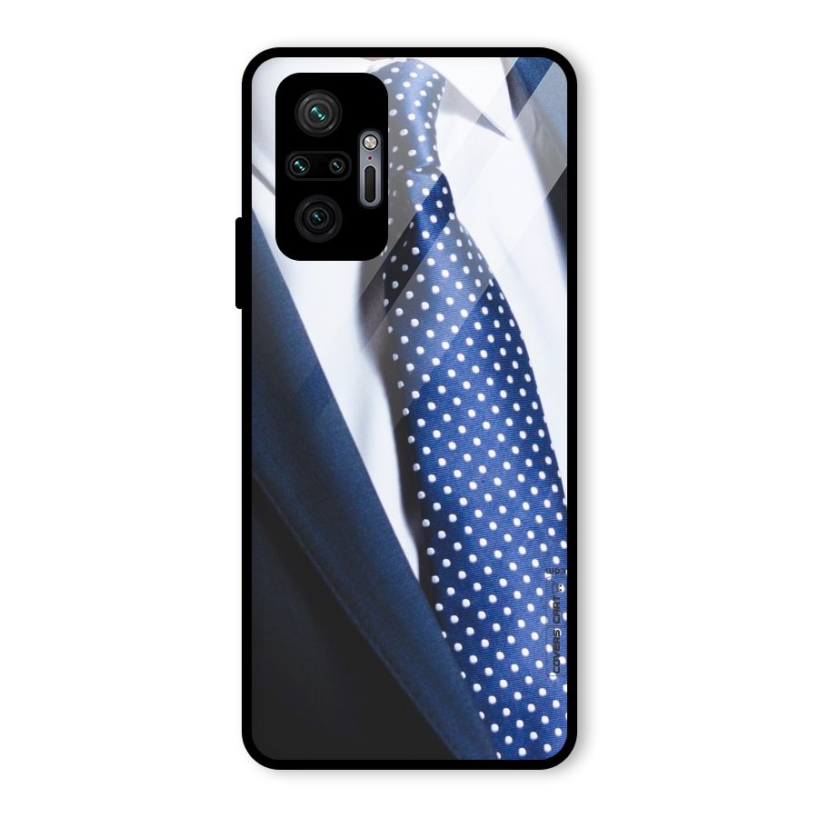 Classy Tie Glass Back Case for Redmi Note 10 Pro Max