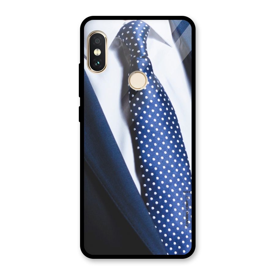 Classy Tie Glass Back Case for Redmi Note 5 Pro