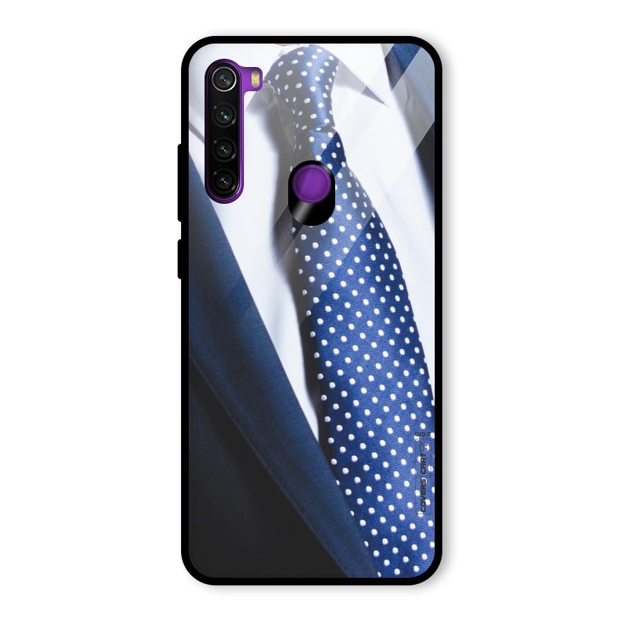 Classy Tie Glass Back Case for Redmi Note 8