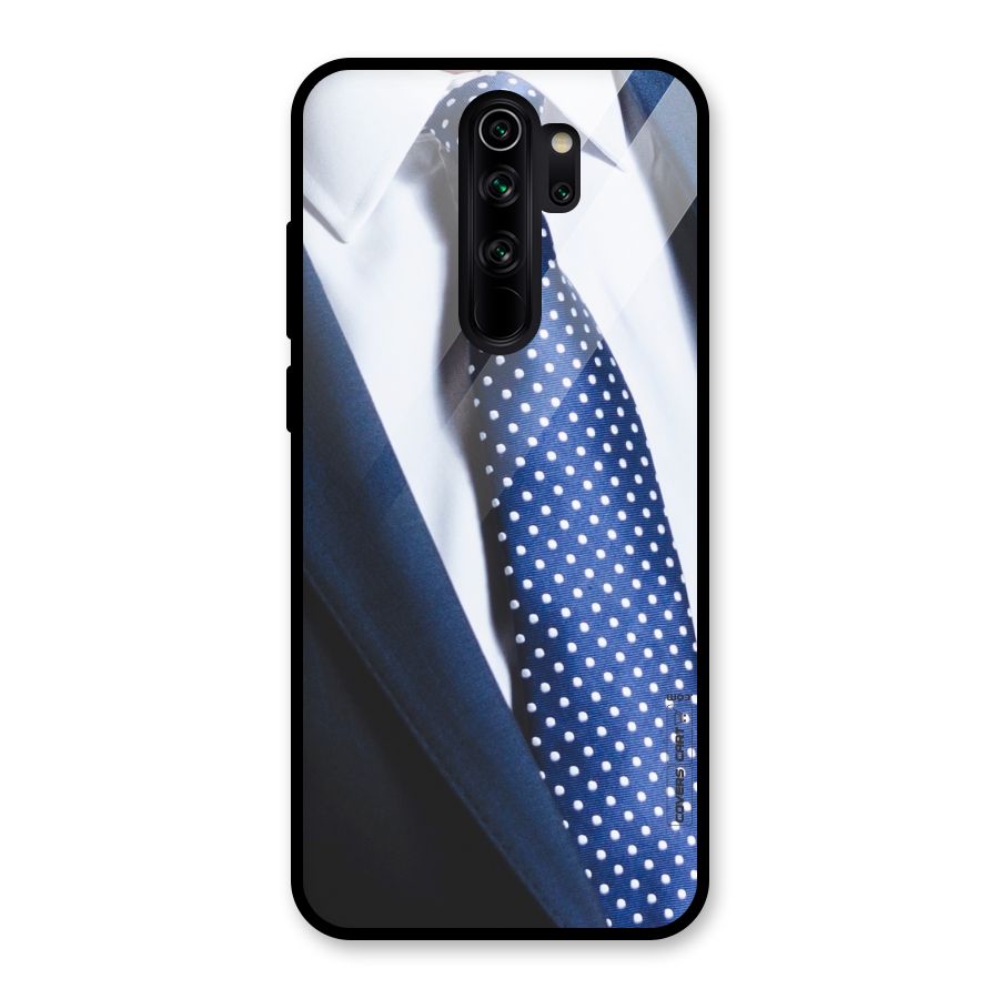 Classy Tie Glass Back Case for Redmi Note 8 Pro