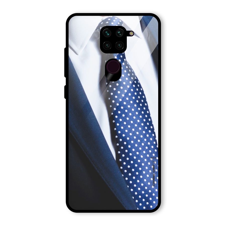 Classy Tie Glass Back Case for Redmi Note 9