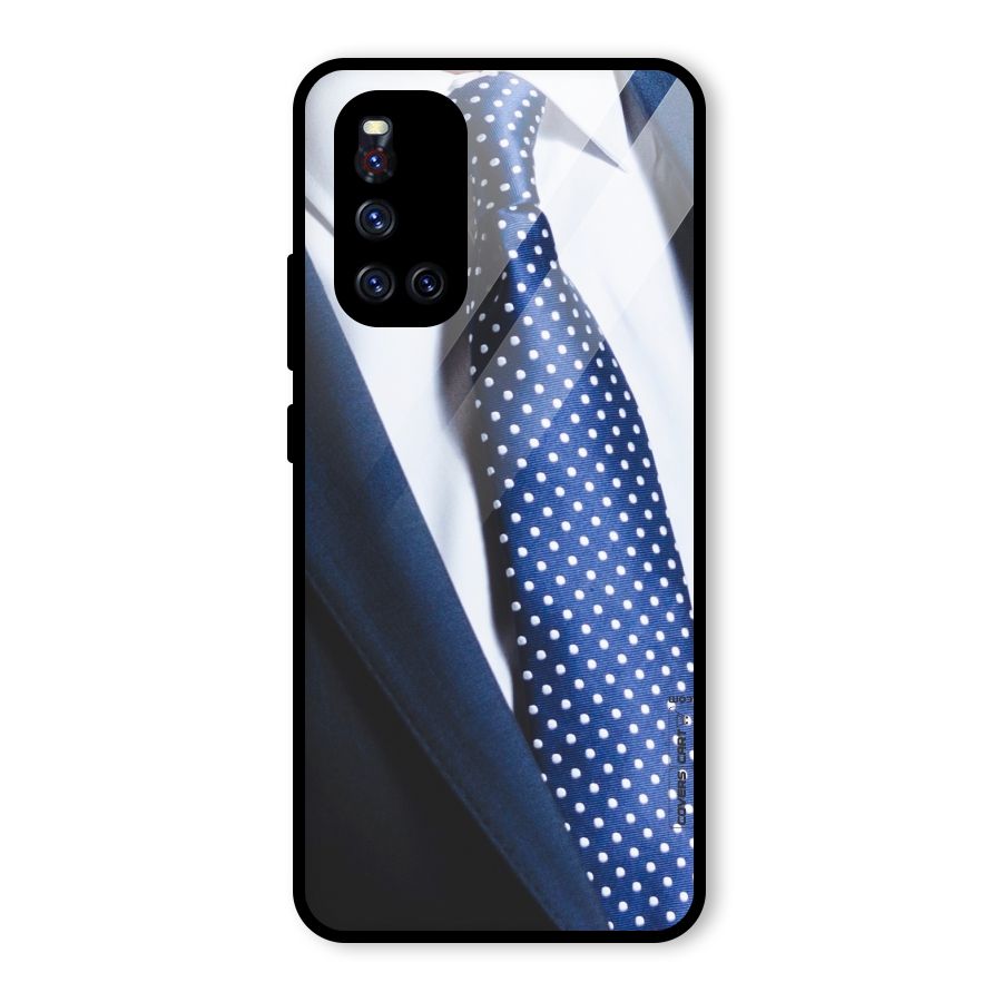 Classy Tie Glass Back Case for Vivo V19